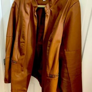 Avenue Brown jacket no zipper